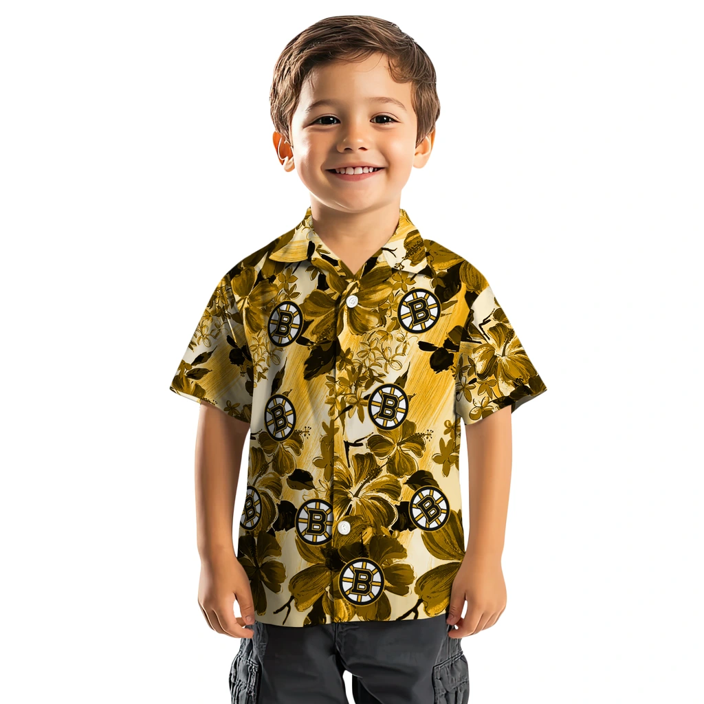 Boston Bruins Hawaiian Shirt - Hibiscus Arrangement 7 Boston Bruins Hawaiian Shirt - Hibiscus Arrangement - Image 7