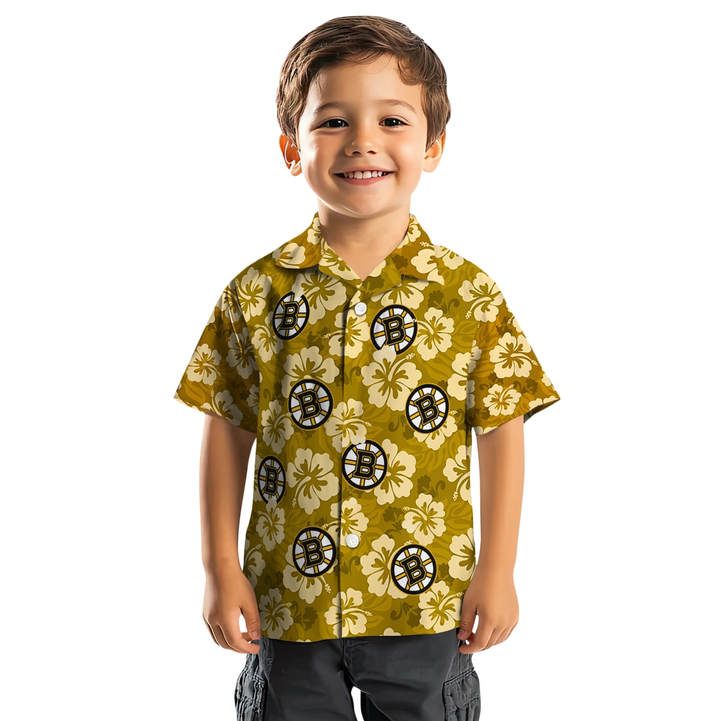 Boston Bruins Hawaiian Shirt - Hibiscus Cluster 7 Boston Bruins Hawaiian Shirt - Hibiscus Cluster - Image 7
