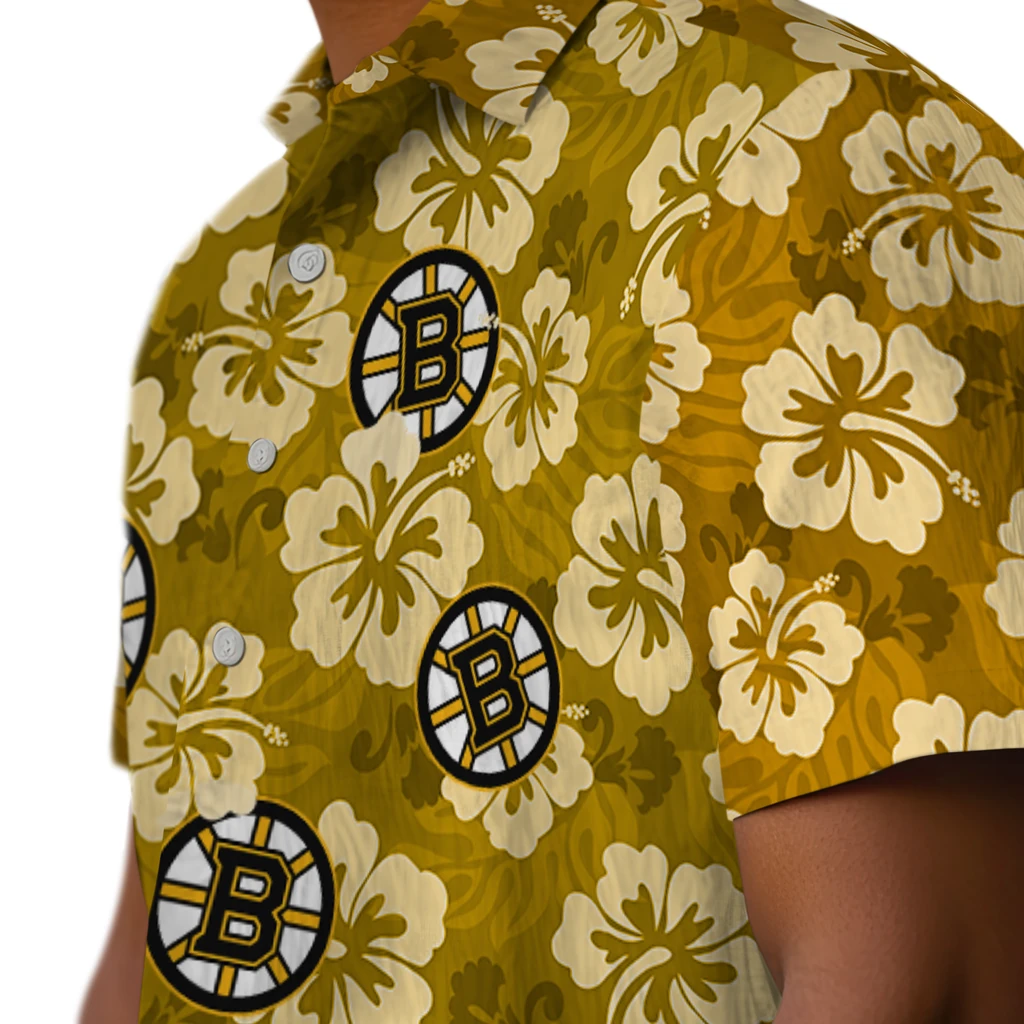 Boston Bruins Hawaiian Shirt - Hibiscus Cluster 8 Boston Bruins Hawaiian Shirt - Hibiscus Cluster - Image 8
