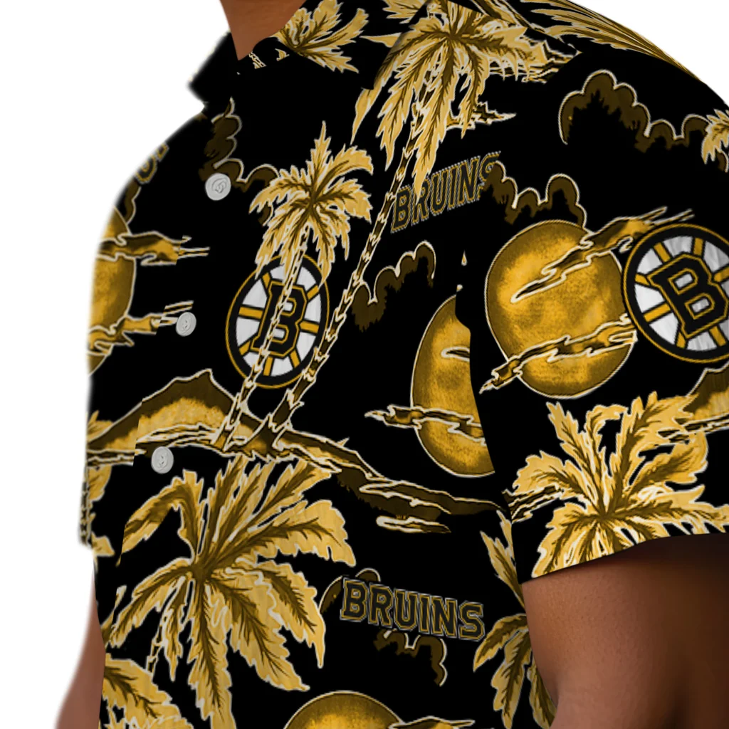 Boston Bruins Hawaiian Shirt - Palm Sunset 8 Boston Bruins Hawaiian Shirt - Palm Sunset - Image 8