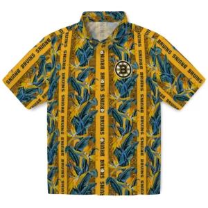 Boston Bruins Hawaiian Shirt - Paradise Vines