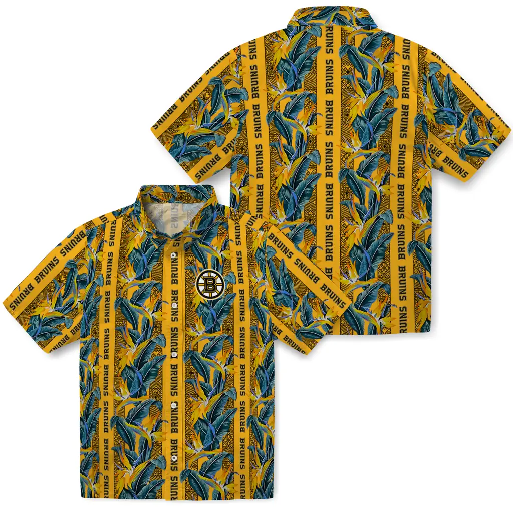 Boston Bruins Hawaiian Shirt - Paradise Vines 3 Boston Bruins Hawaiian Shirt - Paradise Vines - Image 3