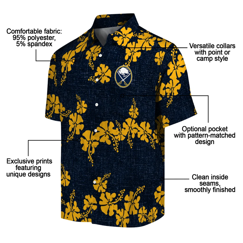 Buffalo Sabres Hawaiian Shirt - 50th State Flower 5 Buffalo Sabres Hawaiian Shirt - 50th State Flower - Image 5