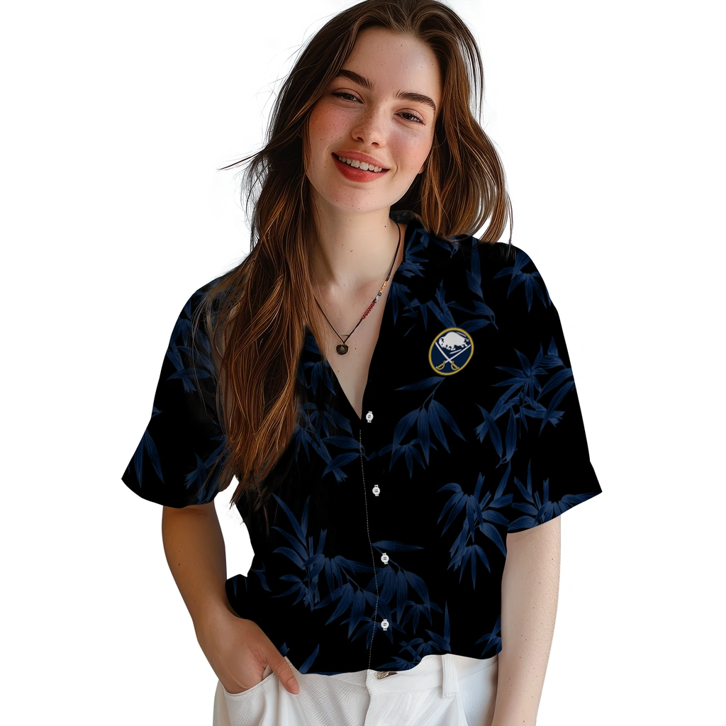 Buffalo Sabres Hawaiian Shirt - Bamboo Branches 4 Buffalo Sabres Hawaiian Shirt - Bamboo Branches - Image 4