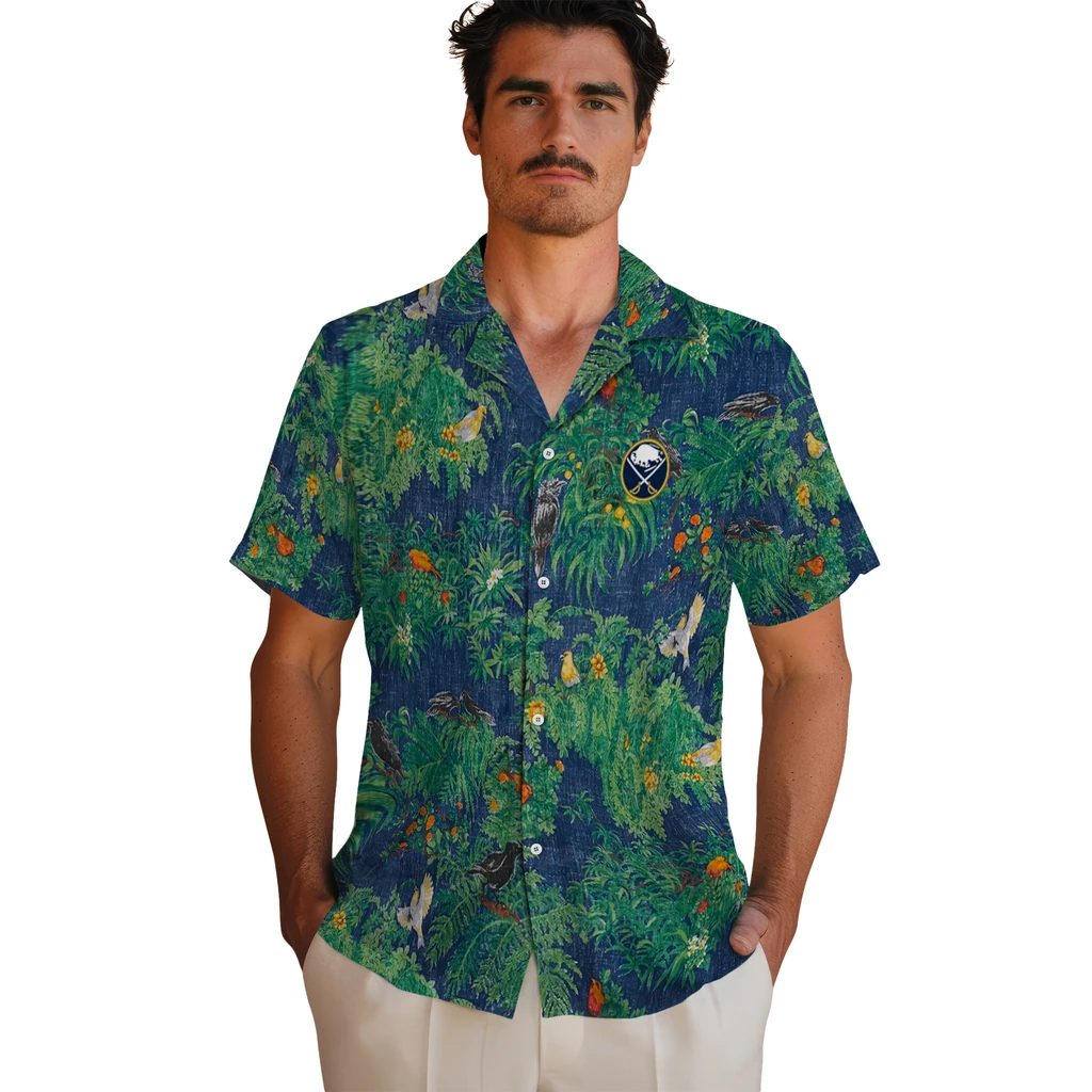 Buffalo Sabres Hawaiian Shirt - Bird Canopy 2 Buffalo Sabres Hawaiian Shirt - Bird Canopy - Image 2