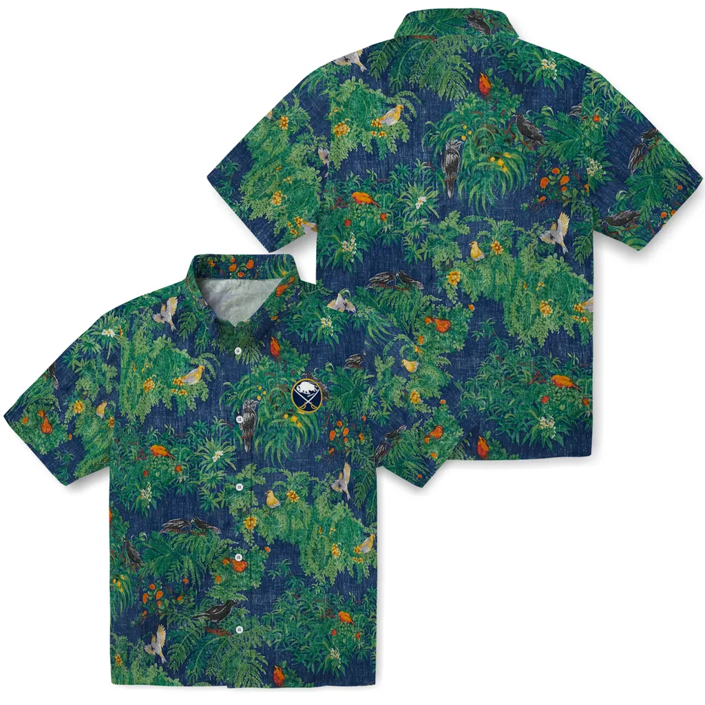 Buffalo Sabres Hawaiian Shirt - Bird Canopy 3 Buffalo Sabres Hawaiian Shirt - Bird Canopy - Image 3