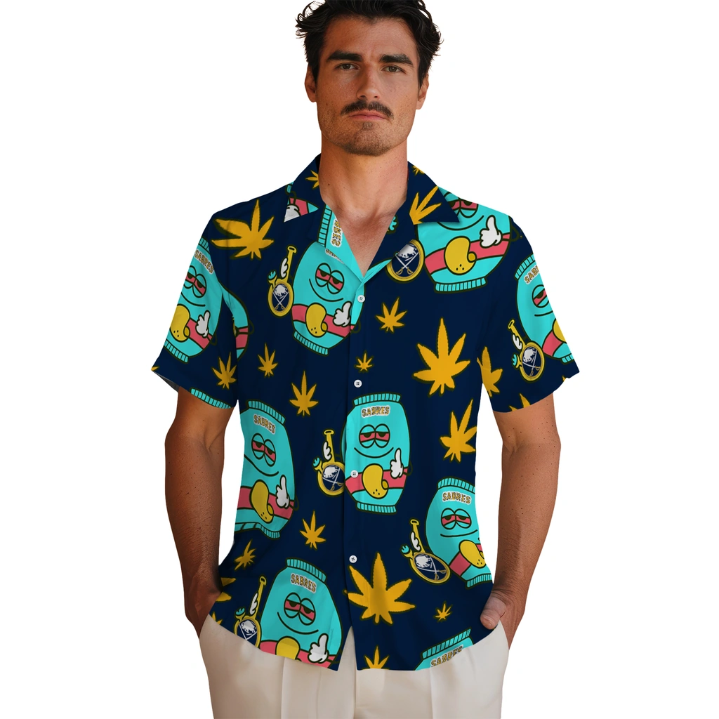 Buffalo Sabres Hawaiian Shirt - Chill Vibe 2 Buffalo Sabres Hawaiian Shirt - Chill Vibe - Image 2