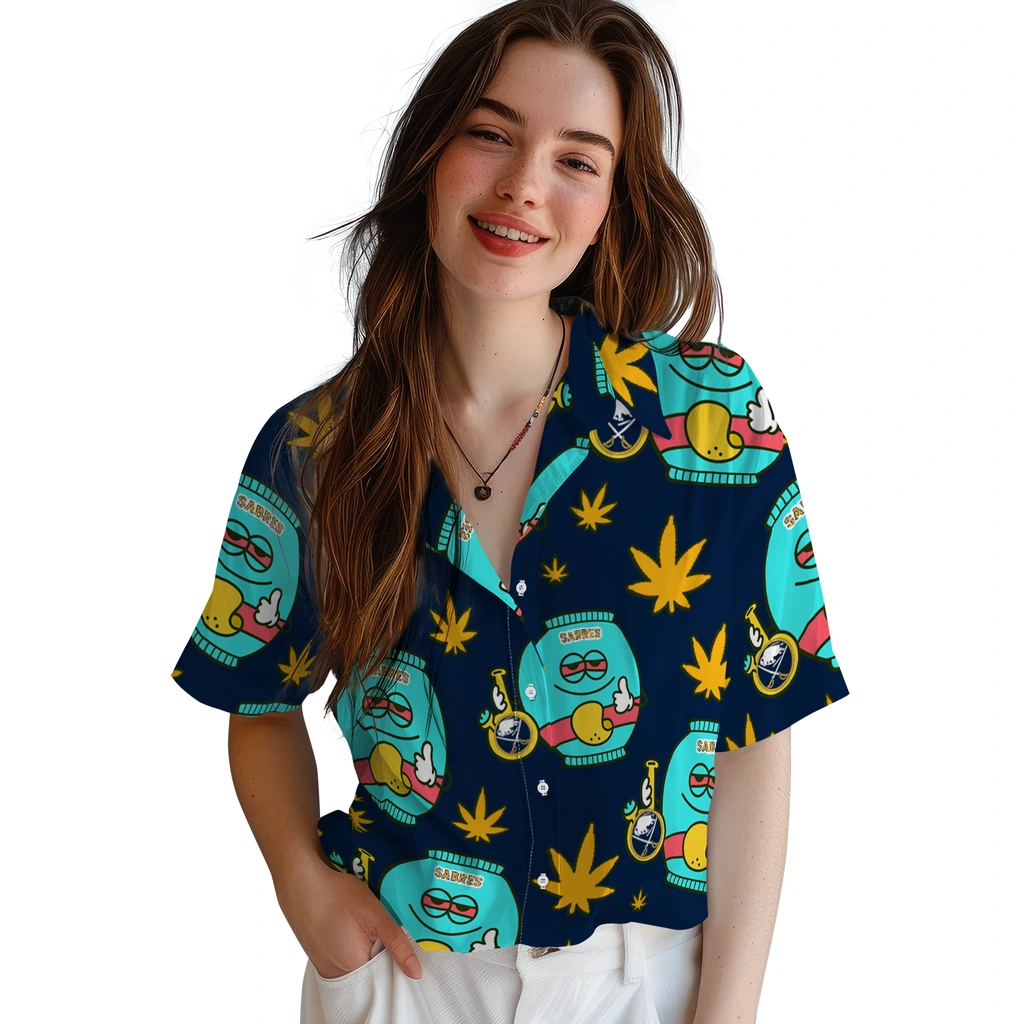Buffalo Sabres Hawaiian Shirt - Chill Vibe 4 Buffalo Sabres Hawaiian Shirt - Chill Vibe - Image 4