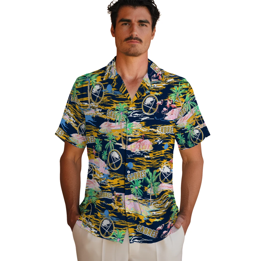 Buffalo Sabres Hawaiian Shirt - Hawaii Island 2 Buffalo Sabres Hawaiian Shirt - Hawaii Island - Image 2
