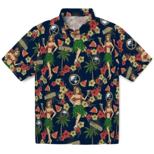 Buffalo Sabres Hawaiian Shirt - Hawaiian Girls Design