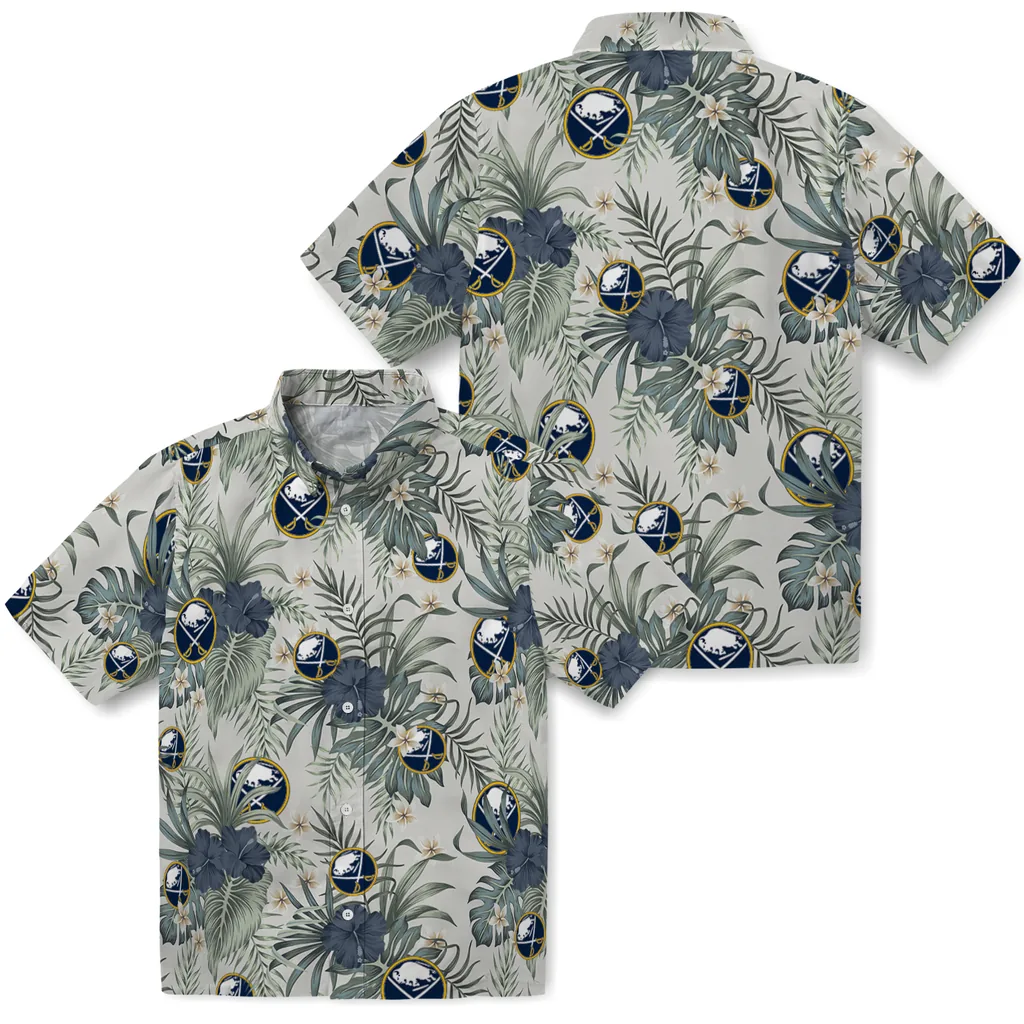 Buffalo Sabres Hawaiian Shirt - Hibiscus Designs 3 Buffalo Sabres Hawaiian Shirt - Hibiscus Designs - Image 3