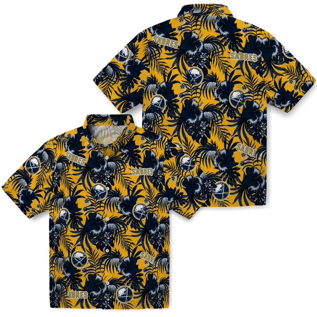 Buffalo Sabres Hawaiian Shirt - Hibiscus Exotic 3 Buffalo Sabres Hawaiian Shirt - Hibiscus Exotic - Image 3