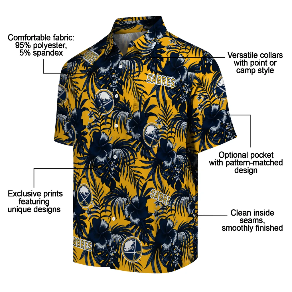 Buffalo Sabres Hawaiian Shirt - Hibiscus Exotic 5 Buffalo Sabres Hawaiian Shirt - Hibiscus Exotic - Image 5