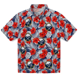 Buffalo Sabres Hawaiian Shirt - Hibiscus Fiesta