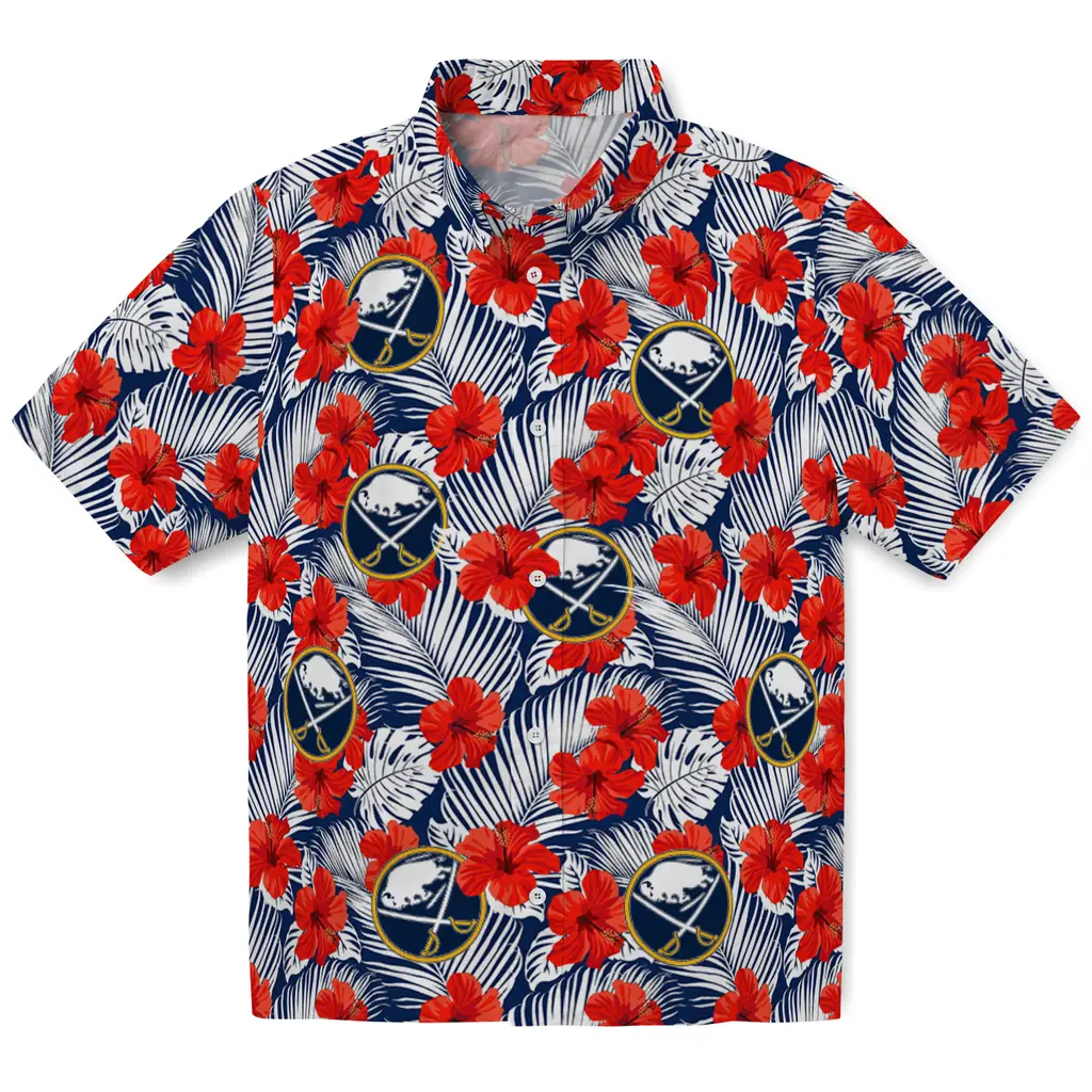 Buffalo Sabres Hawaiian Shirt - Hibiscus Fiesta 1 Buffalo Sabres Hawaiian Shirt - Hibiscus Fiesta