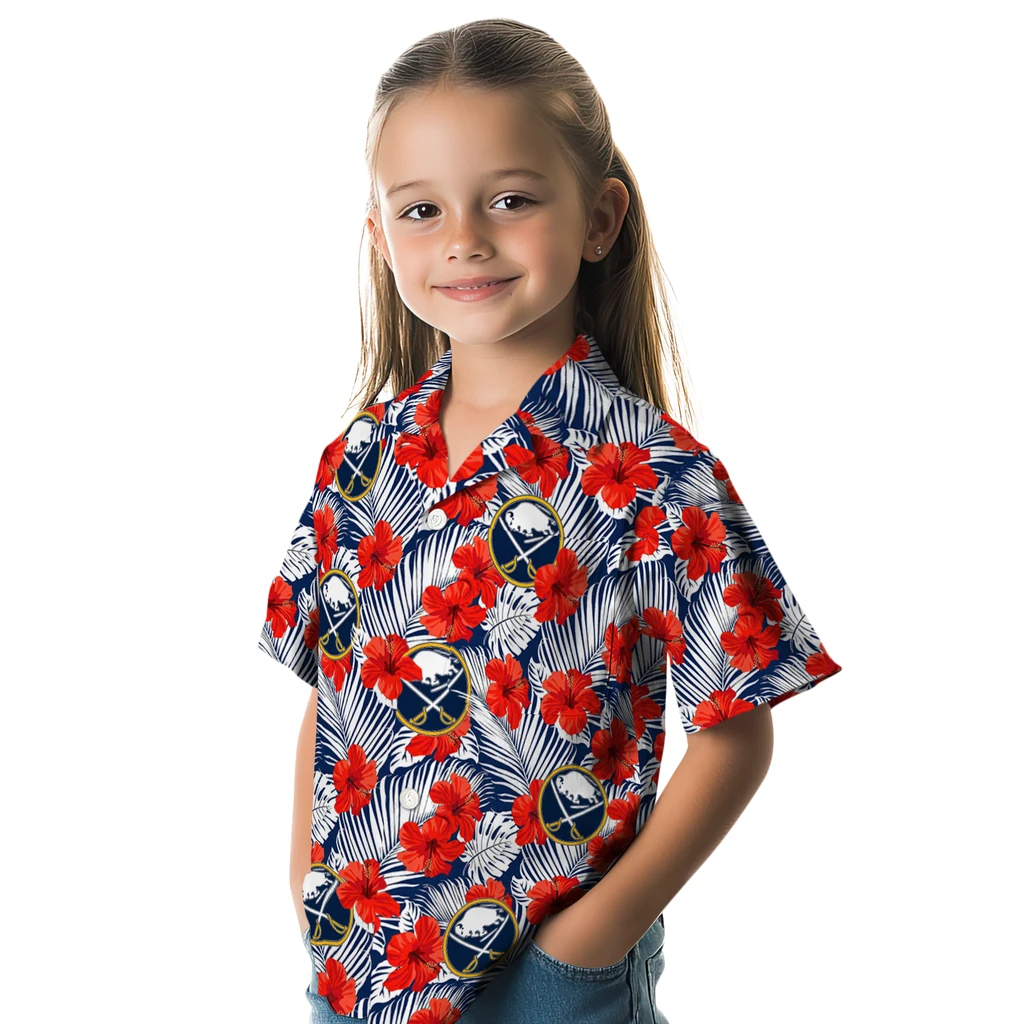 Buffalo Sabres Hawaiian Shirt - Hibiscus Fiesta 6 Buffalo Sabres Hawaiian Shirt - Hibiscus Fiesta - Image 6