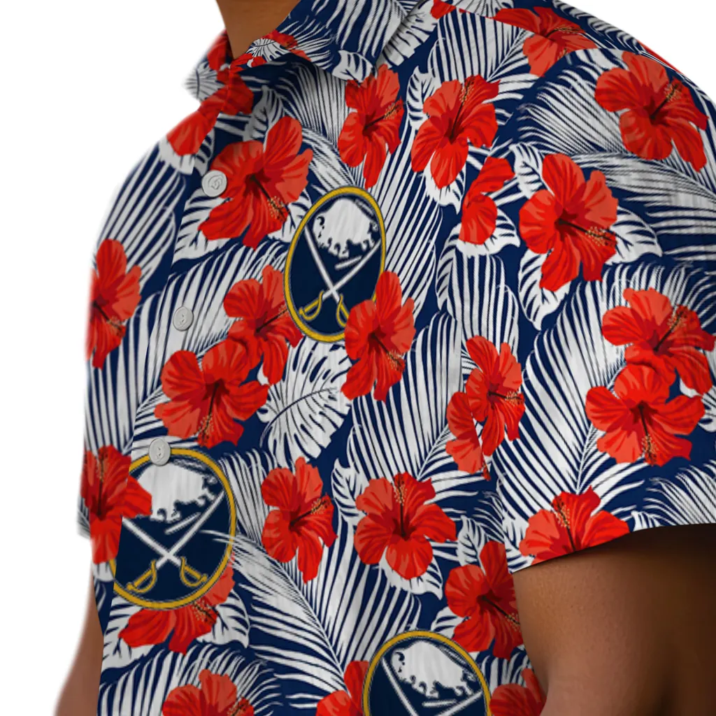 Buffalo Sabres Hawaiian Shirt - Hibiscus Fiesta 8 Buffalo Sabres Hawaiian Shirt - Hibiscus Fiesta - Image 8