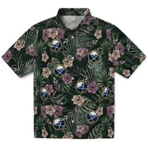 Buffalo Sabres Hawaiian Shirt - Hibiscus Leaves Pattern