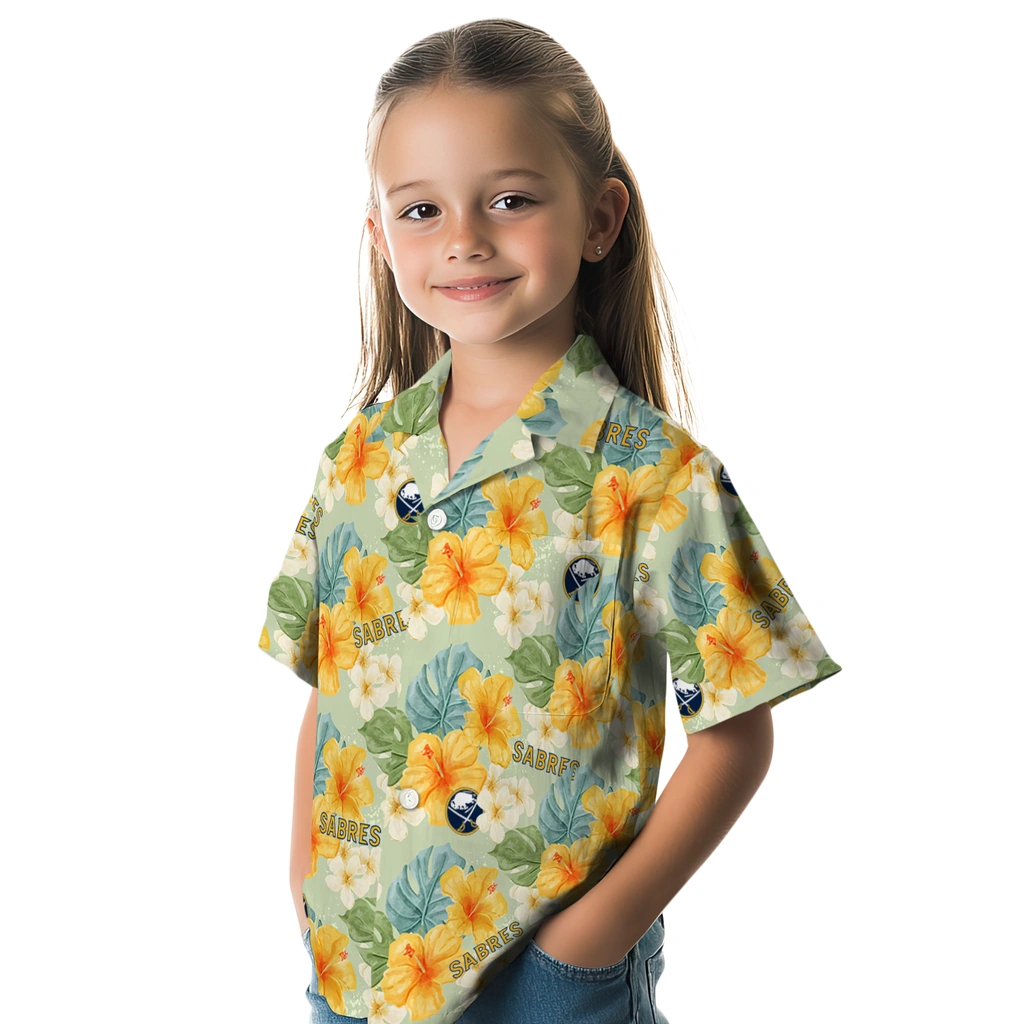 Buffalo Sabres Hawaiian Shirt - Hibiscus Mood 6 Buffalo Sabres Hawaiian Shirt - Hibiscus Mood - Image 6