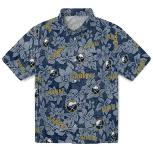 Buffalo Sabres Hawaiian Shirt - Hibiscus Oasis