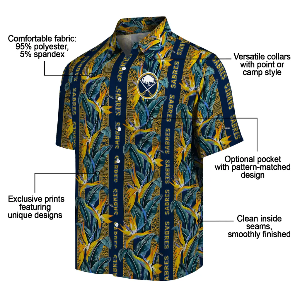 Buffalo Sabres Hawaiian Shirt - Paradise Vines 5 Buffalo Sabres Hawaiian Shirt - Paradise Vines - Image 5