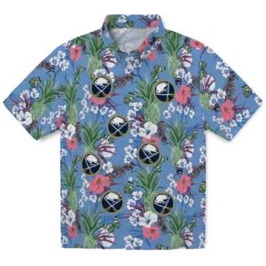 Buffalo Sabres Hawaiian Shirt - Pineapple Bouquet