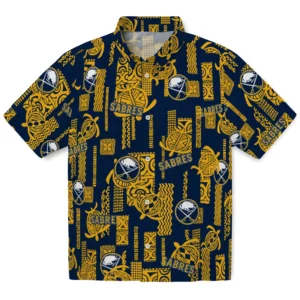 Buffalo Sabres Hawaiian Shirt - Turtle Lines