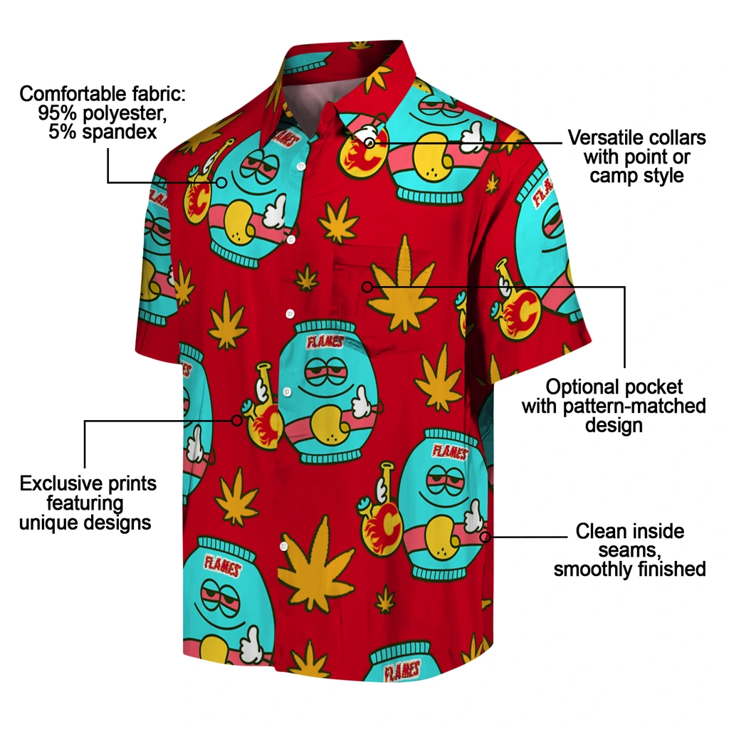 Calgary Flames Hawaiian Shirt - Chill Vibe 5 Calgary Flames Hawaiian Shirt - Chill Vibe - Image 5