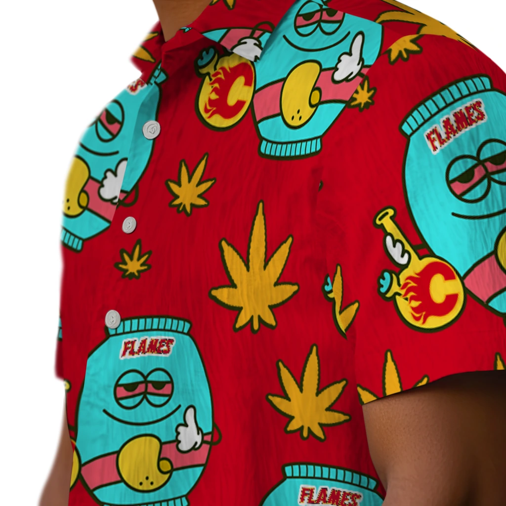 Calgary Flames Hawaiian Shirt - Chill Vibe 8 Calgary Flames Hawaiian Shirt - Chill Vibe - Image 8