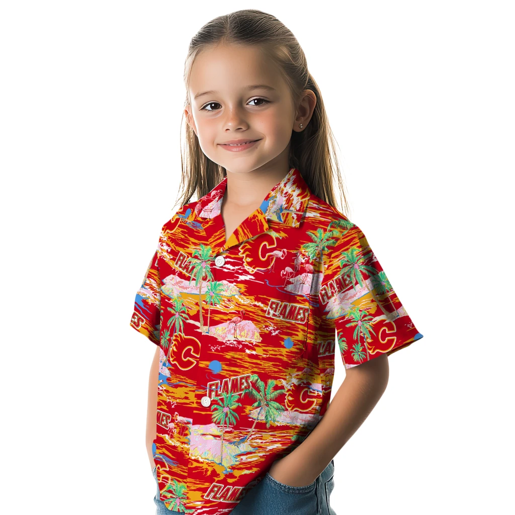 Calgary Flames Hawaiian Shirt - Hawaii Island 6 Calgary Flames Hawaiian Shirt - Hawaii Island - Image 6
