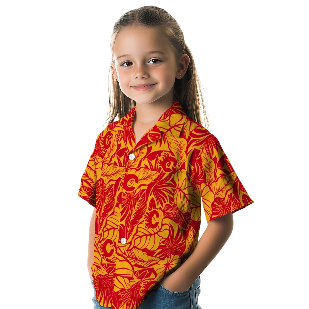 Calgary Flames Hawaiian Shirt - Monstera Layer 6 Calgary Flames Hawaiian Shirt - Monstera Layer - Image 6