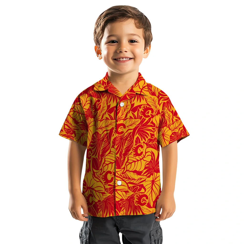 Calgary Flames Hawaiian Shirt - Monstera Layer 7 Calgary Flames Hawaiian Shirt - Monstera Layer - Image 7