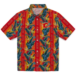 Calgary Flames Hawaiian Shirt - Paradise Vinesa
