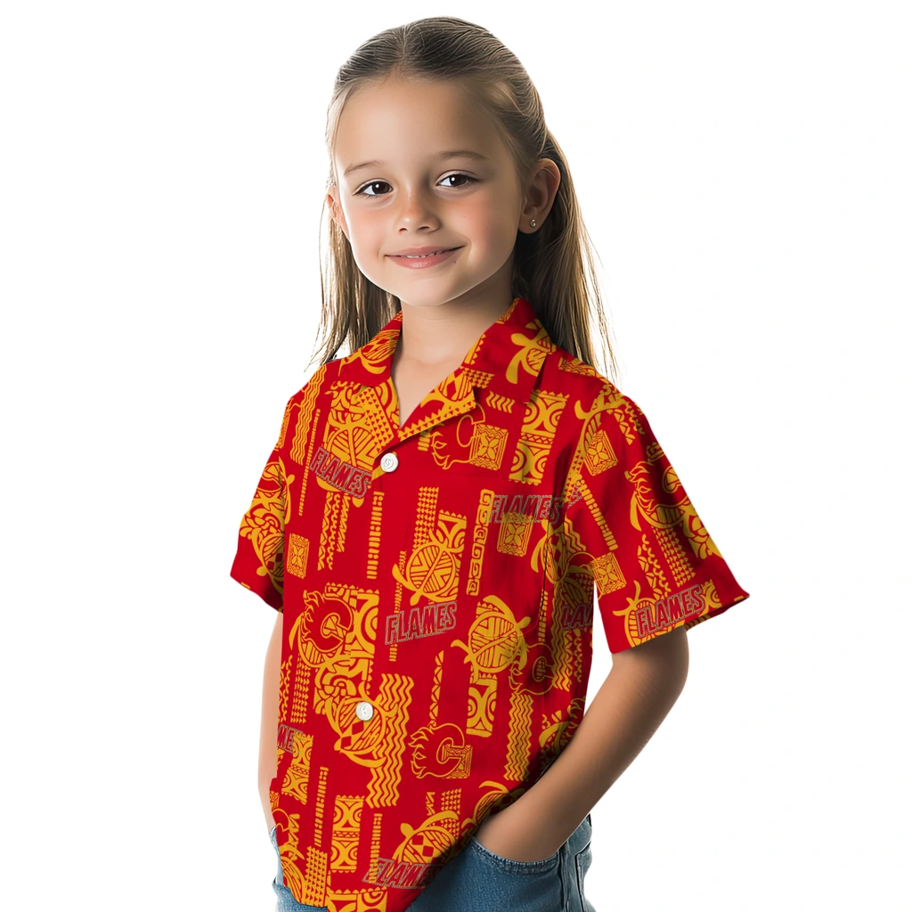 Calgary Flames Hawaiian Shirt - Turtle Lines 6 Calgary Flames Hawaiian Shirt - Turtle Lines - Image 6