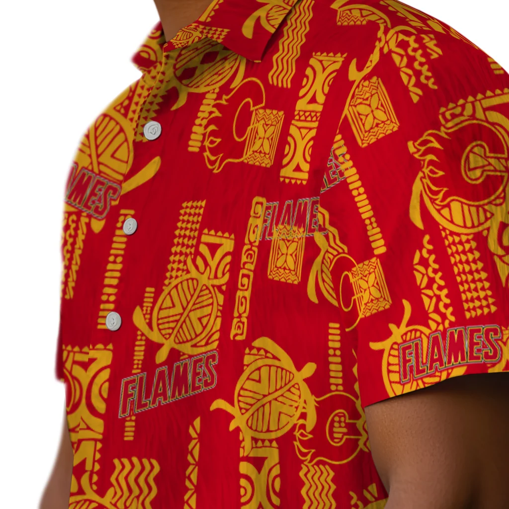 Calgary Flames Hawaiian Shirt - Turtle Lines 8 Calgary Flames Hawaiian Shirt - Turtle Lines - Image 8
