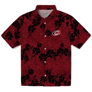 Carolina Hurricanes Hawaiian Shirt - 50th State Flower