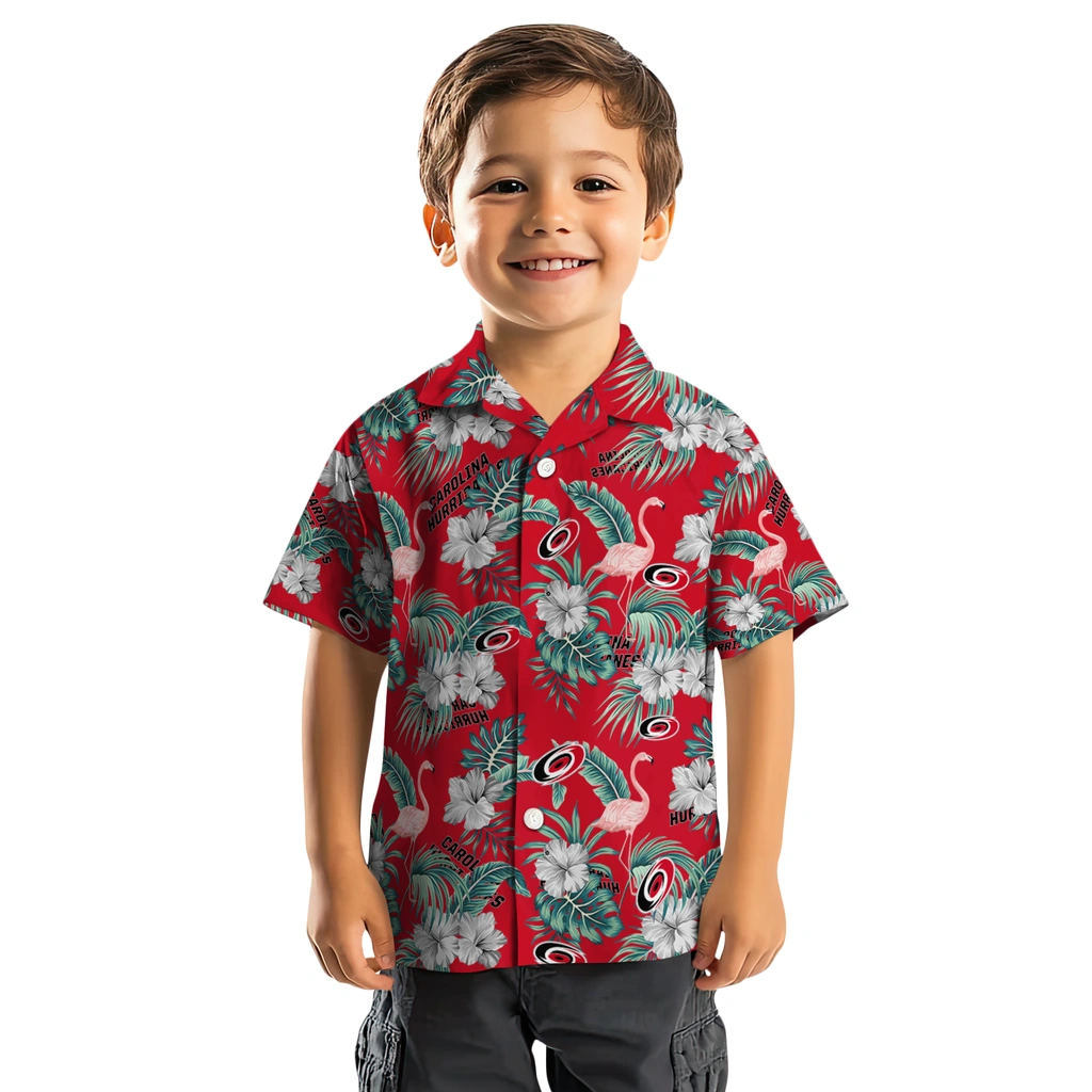 Carolina Hurricanes Hawaiian Shirt - Flamingo and Hibiscus 7 Carolina Hurricanes Hawaiian Shirt - Flamingo and Hibiscus - Image 7