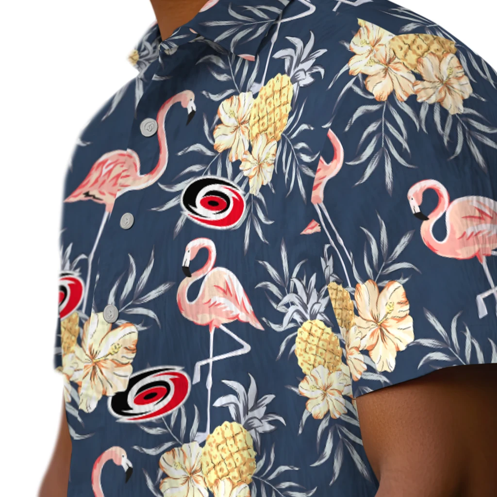 Carolina Hurricanes Hawaiian Shirt - Flamingo Hibiscus 8 Carolina Hurricanes Hawaiian Shirt - Flamingo Hibiscus - Image 8