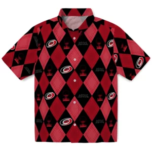 Carolina Hurricanes Hawaiian Shirt - Golfing Plaid