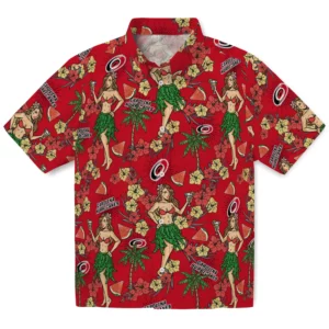 Carolina Hurricanes Hawaiian Shirt - Hawaiian Girls Design