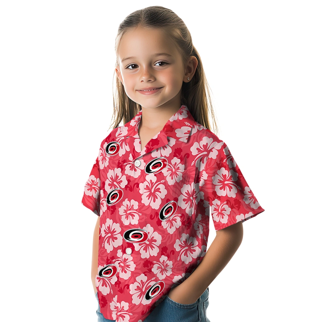 Carolina Hurricanes Hawaiian Shirt - Hibiscus Cluster 6 Carolina Hurricanes Hawaiian Shirt - Hibiscus Cluster - Image 6