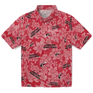 Carolina Hurricanes Hawaiian Shirt - Hibiscus Oasis