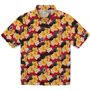 Carolina Hurricanes Hawaiian Shirt - Hibiscus Tropics