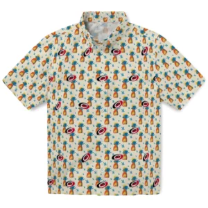 Carolina Hurricanes Hawaiian Shirt - Pineapple Delight