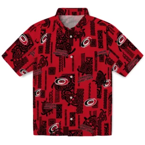 Carolina Hurricanes Hawaiian Shirt - Turtle Lines
