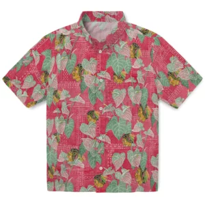 Chicago Blackhawks Hawaiian Shirt - Anthurium Overlay