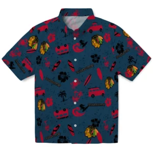 Chicago Blackhawks Hawaiian Shirt - Beach Vibe