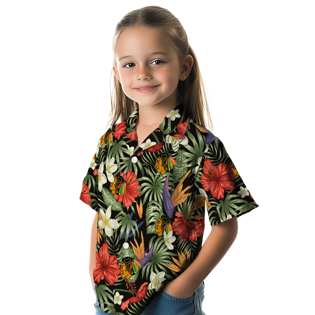 Chicago Blackhawks Hawaiian Shirt - Hawaii Floral Hibiscus 6 Chicago Blackhawks Hawaiian Shirt - Hawaii Floral Hibiscus - Image 6