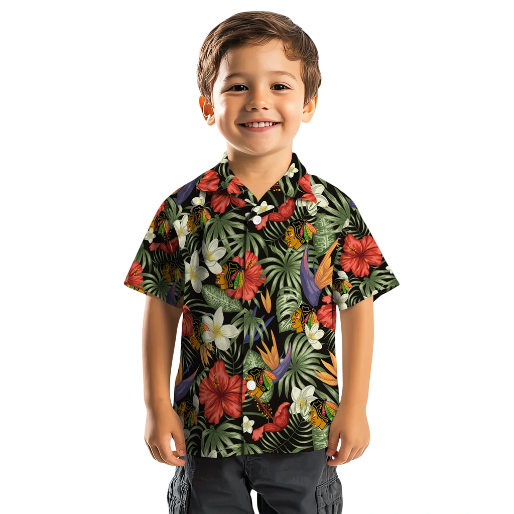 Chicago Blackhawks Hawaiian Shirt - Hawaii Floral Hibiscus 7 Chicago Blackhawks Hawaiian Shirt - Hawaii Floral Hibiscus - Image 7
