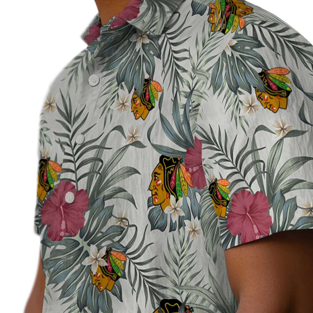 Chicago Blackhawks Hawaiian Shirt - Hibiscus Designs 8 Chicago Blackhawks Hawaiian Shirt - Hibiscus Designs - Image 8